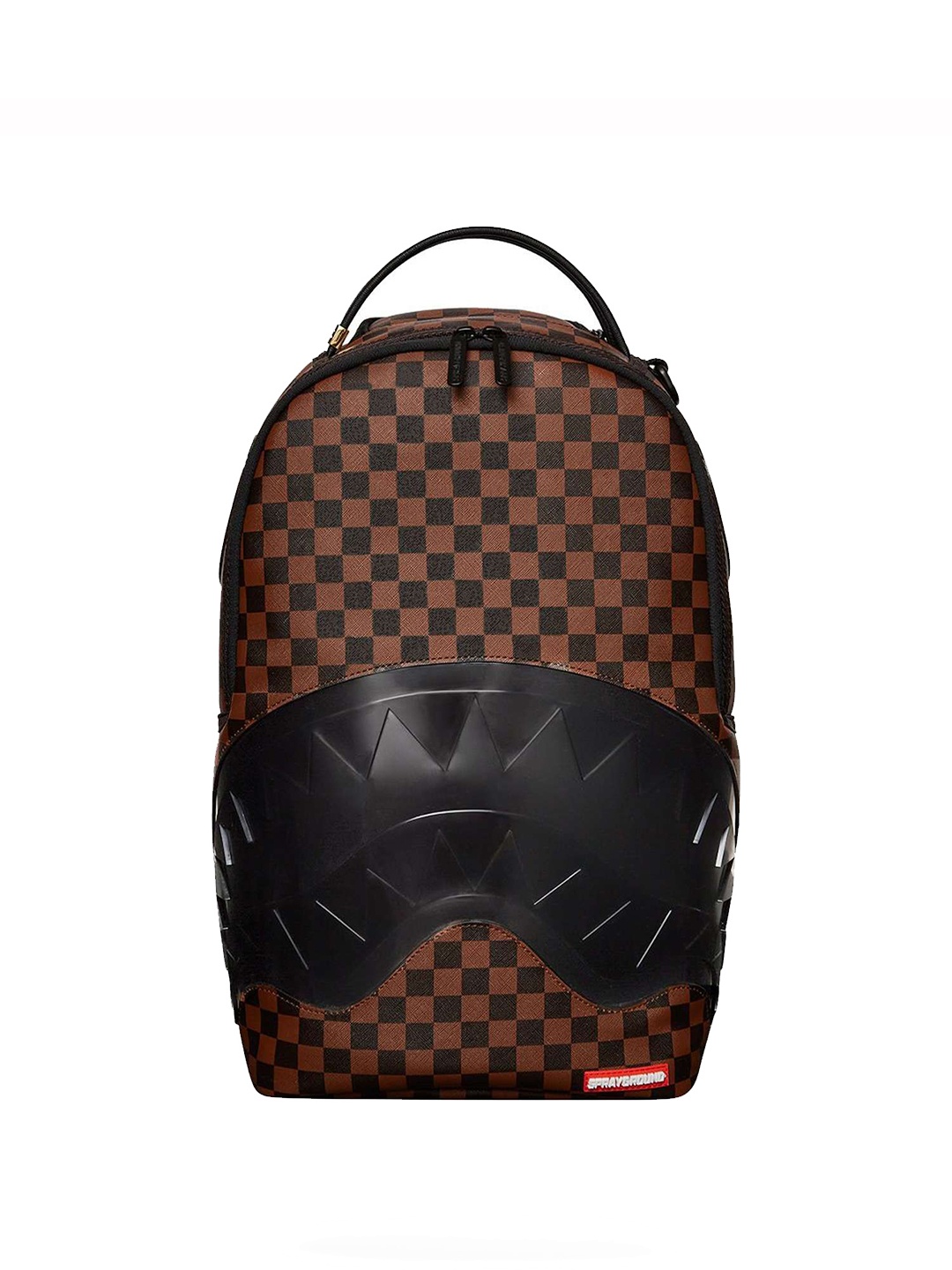 

SPRAYGROUND Unisex Geometric Backpack, Brown