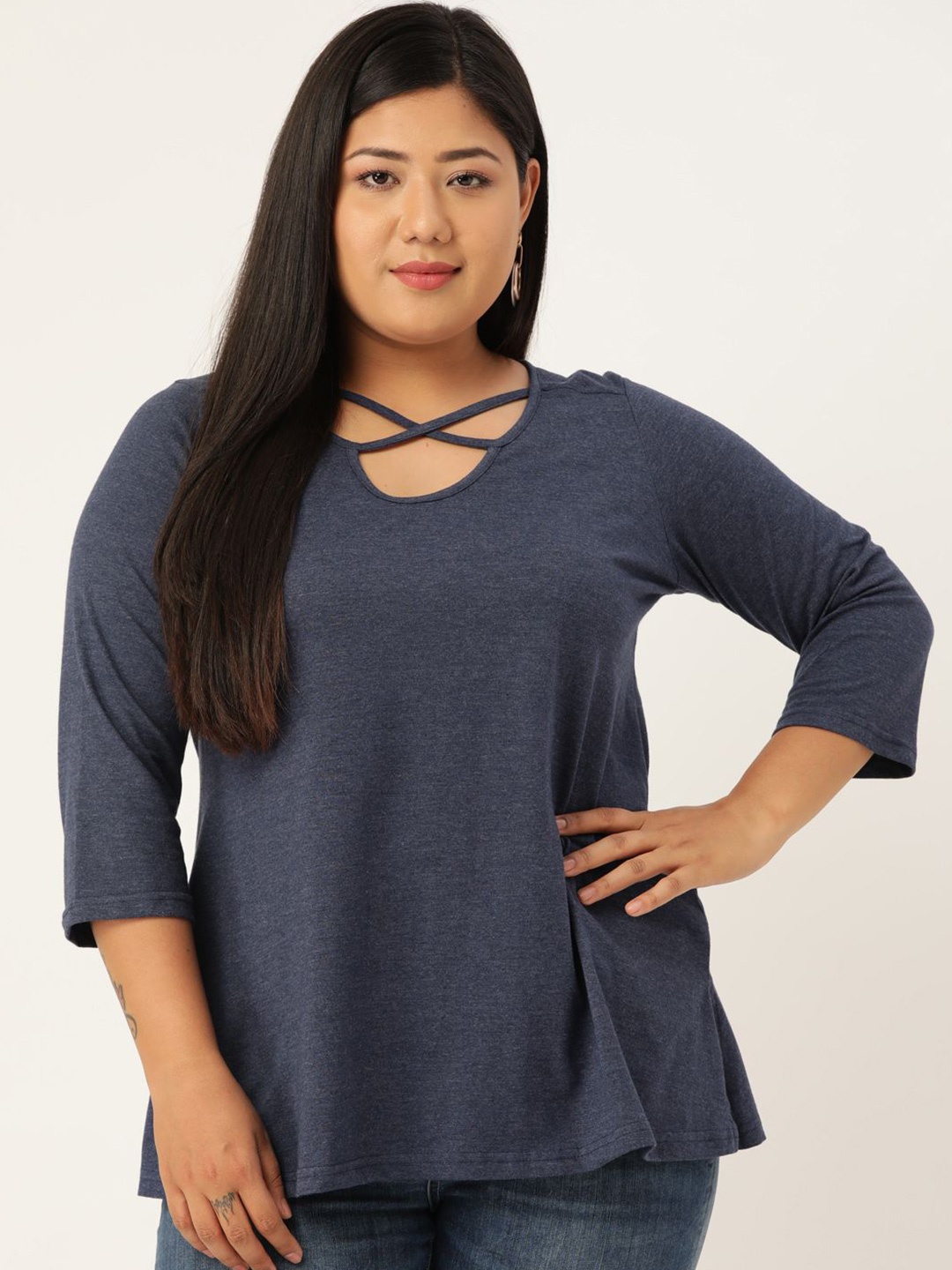 

theRebelinme Cotton Top, Blue