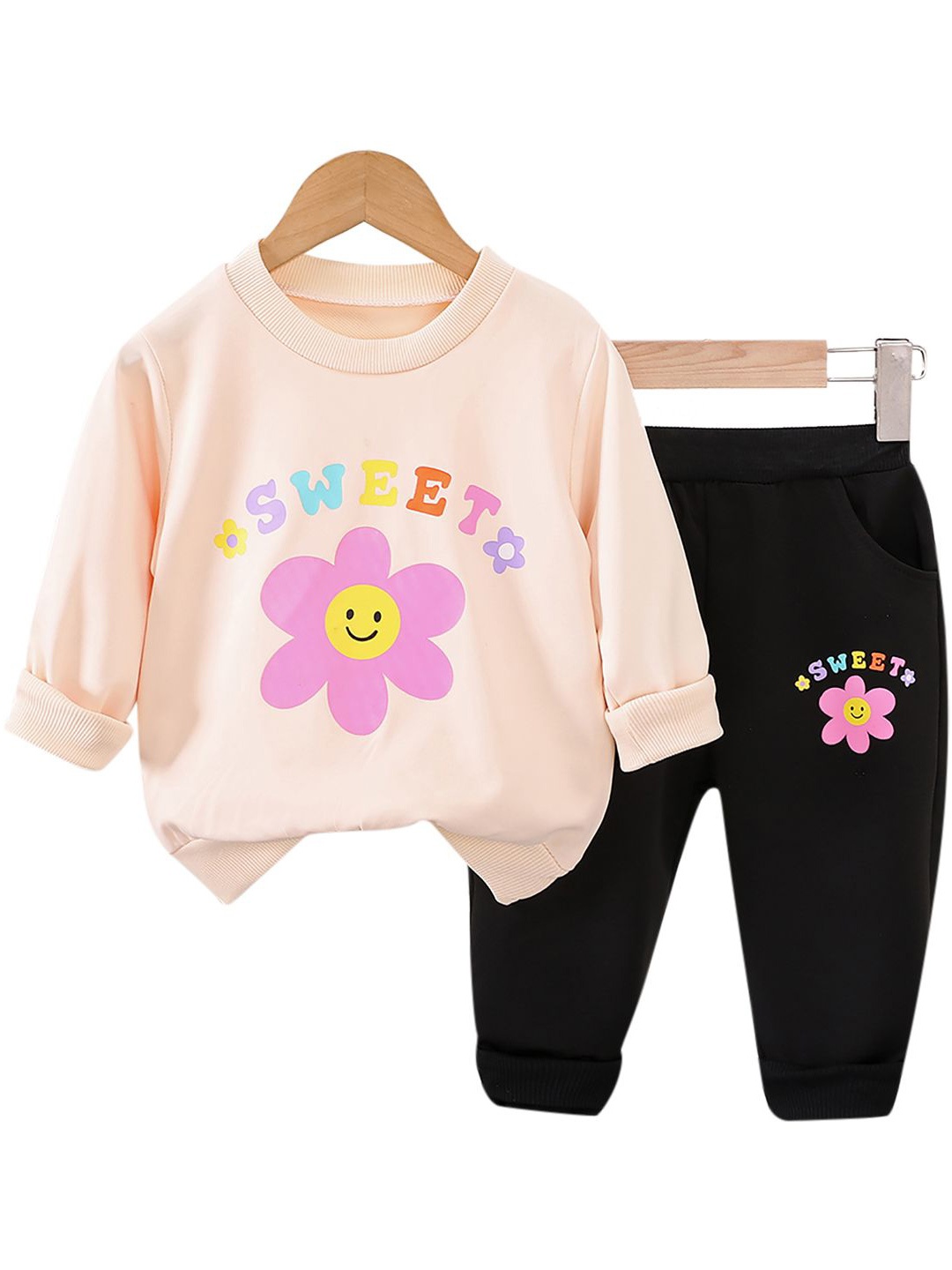

StyleCast x Revolte Girls Printed T-shirt with Trouser, Pink