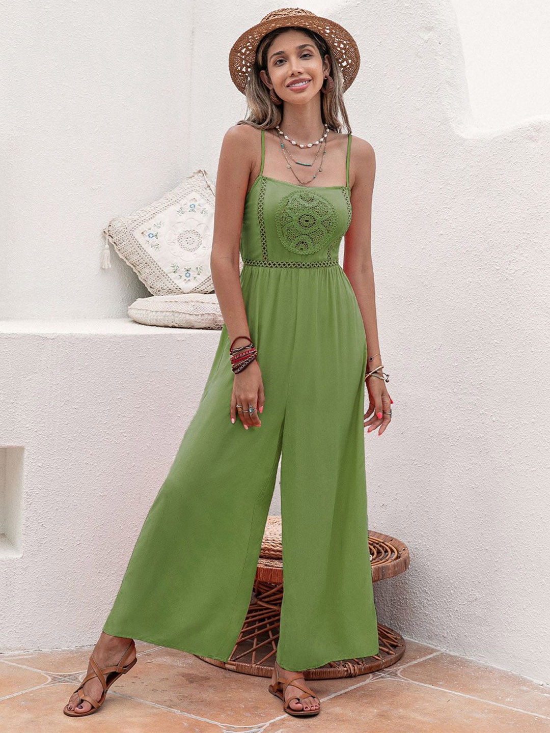 

JC Mode Basic Jumpsuit, Green