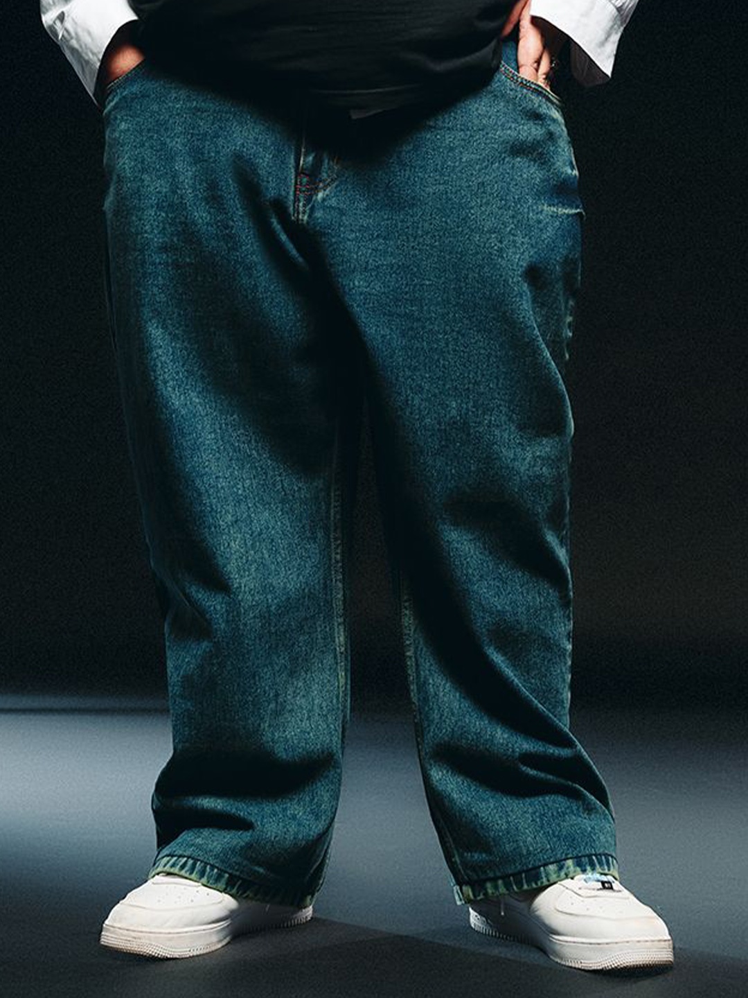 

FREAKINS Men Straight Fit Light Fade Jeans, Blue