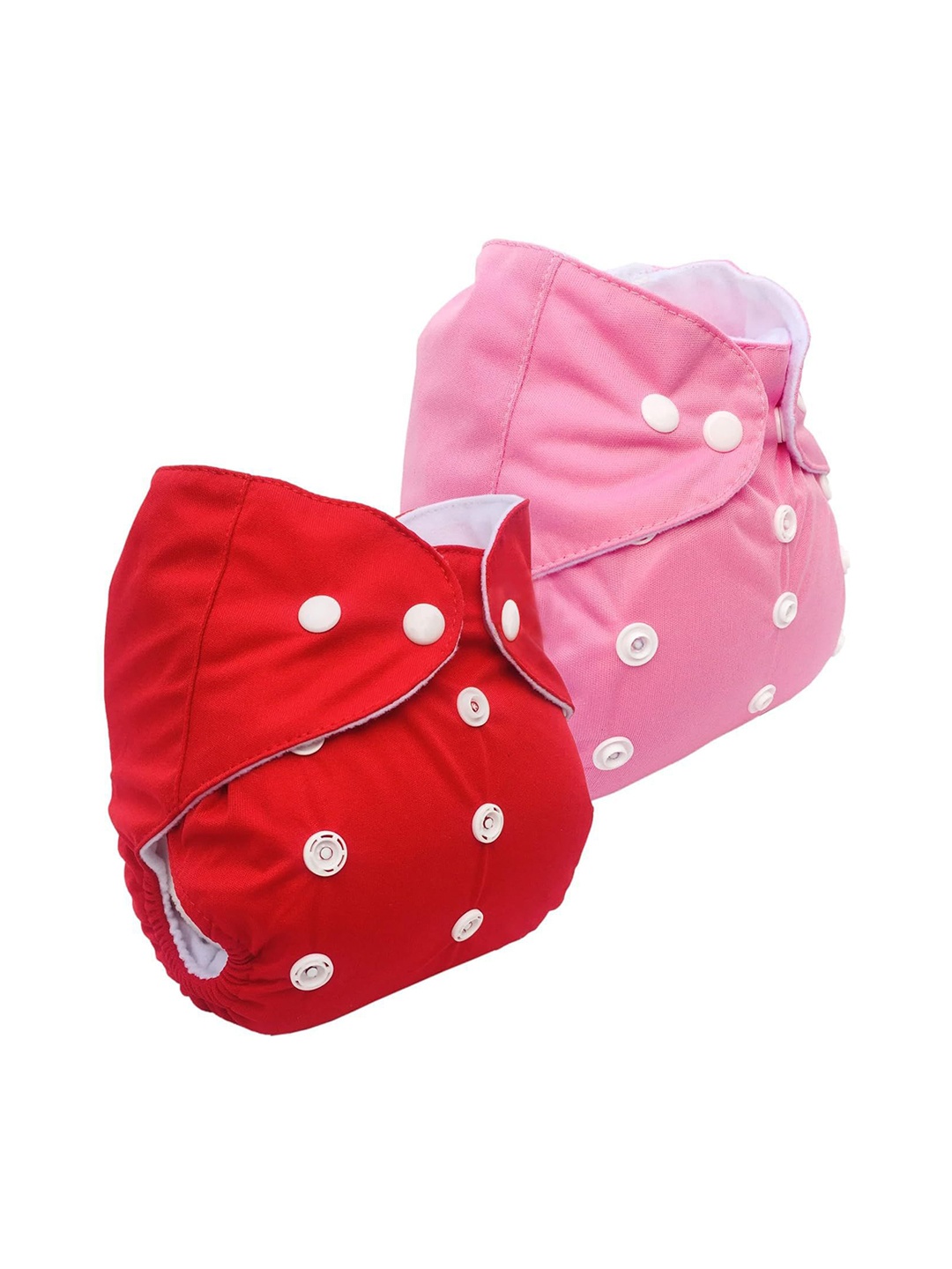 

Kritiu Kids Set Of 2 Reusable Waterproof Cloth Diaper Without Insert Pad, Pink