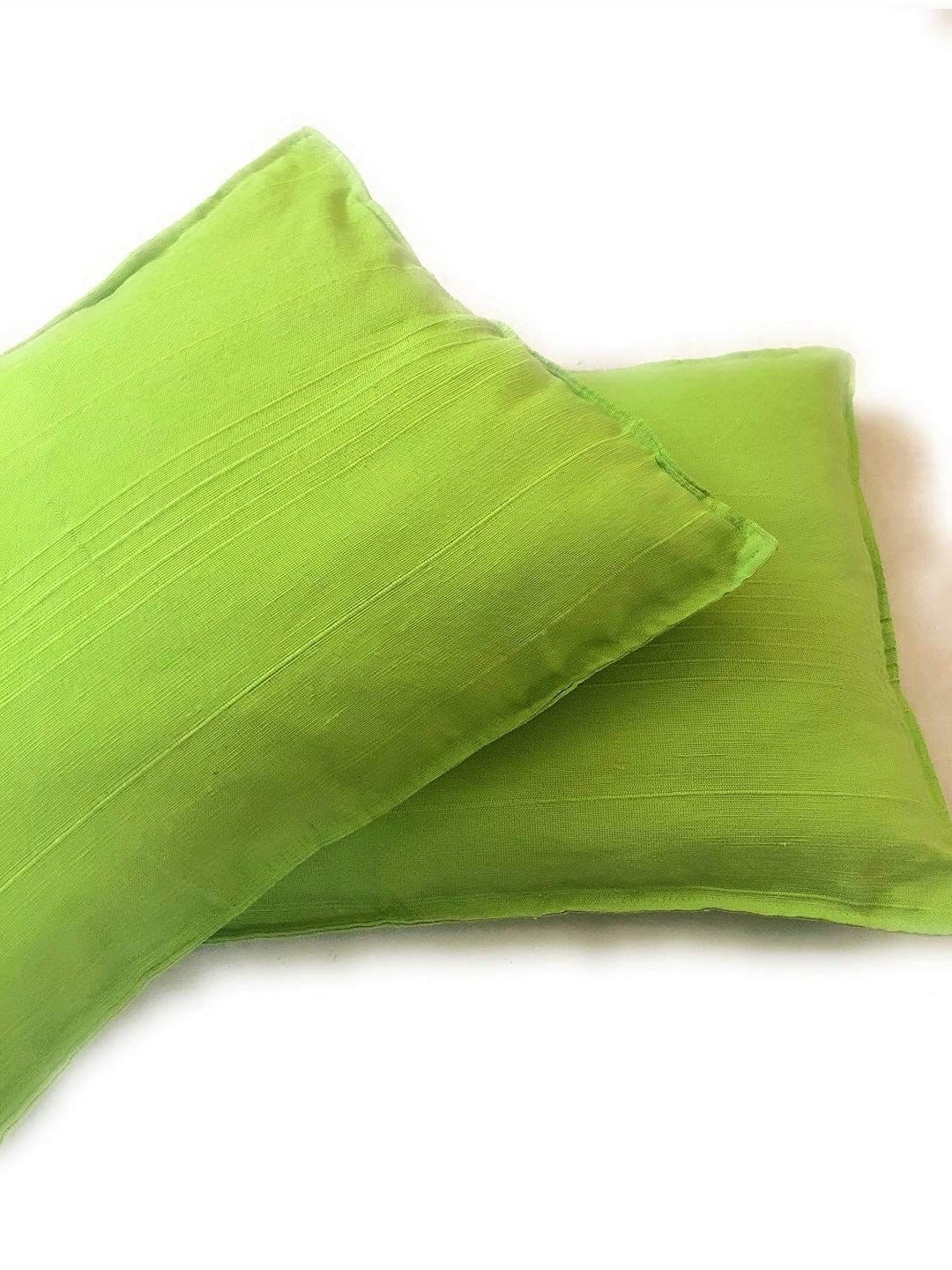 

RANGBHAR Green 2 Pieces Pure Cotton Rectangle Pillow Covers