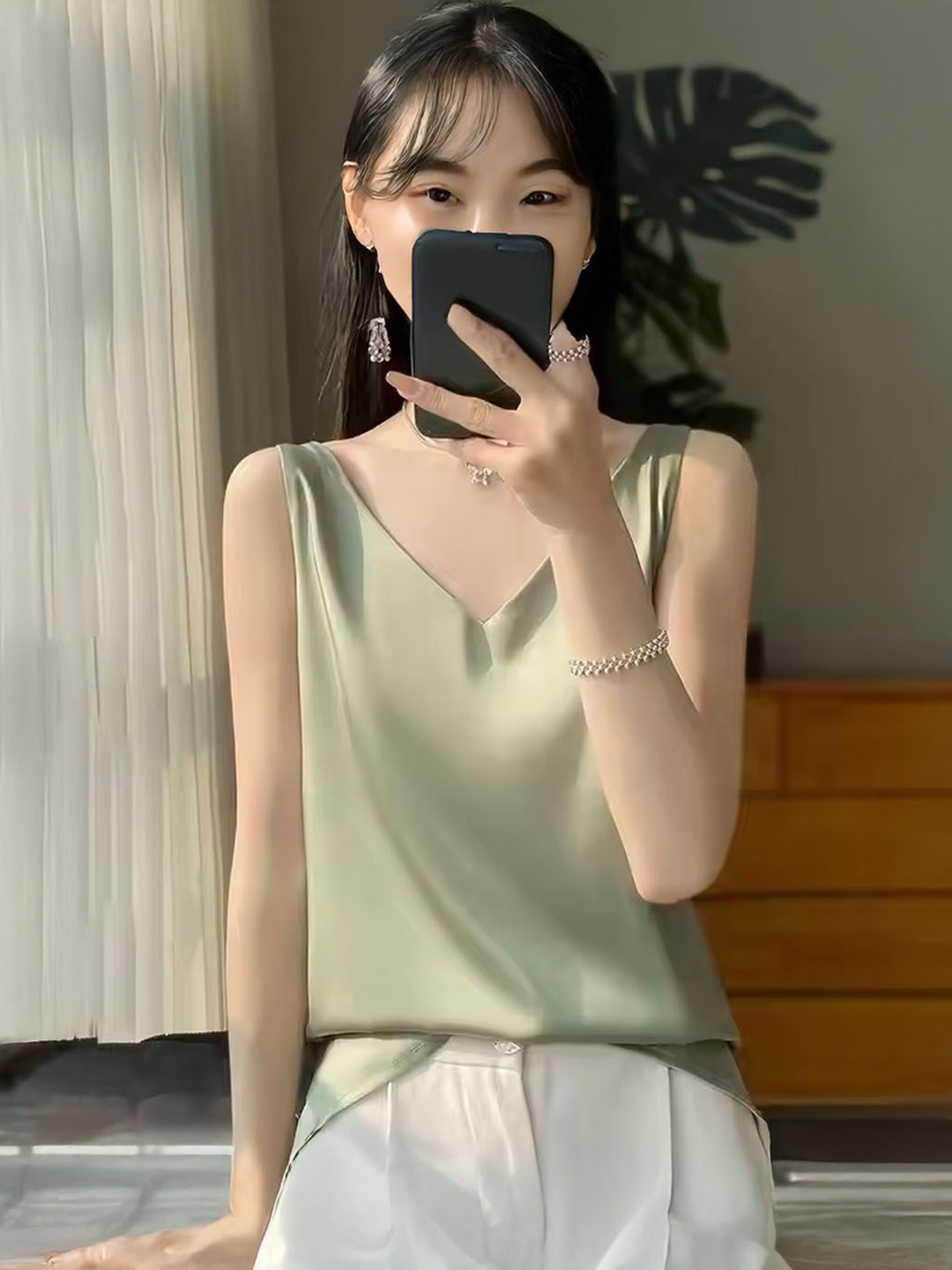 

StyleCast Top, Green