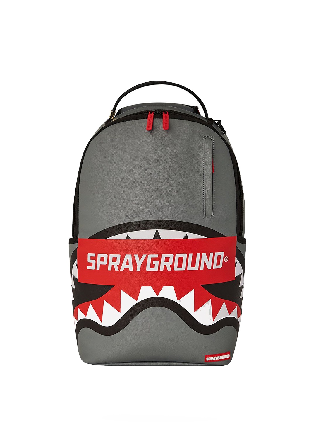 

SPRAYGROUND Unisex Graphic Printed Leather Backpack, Grey