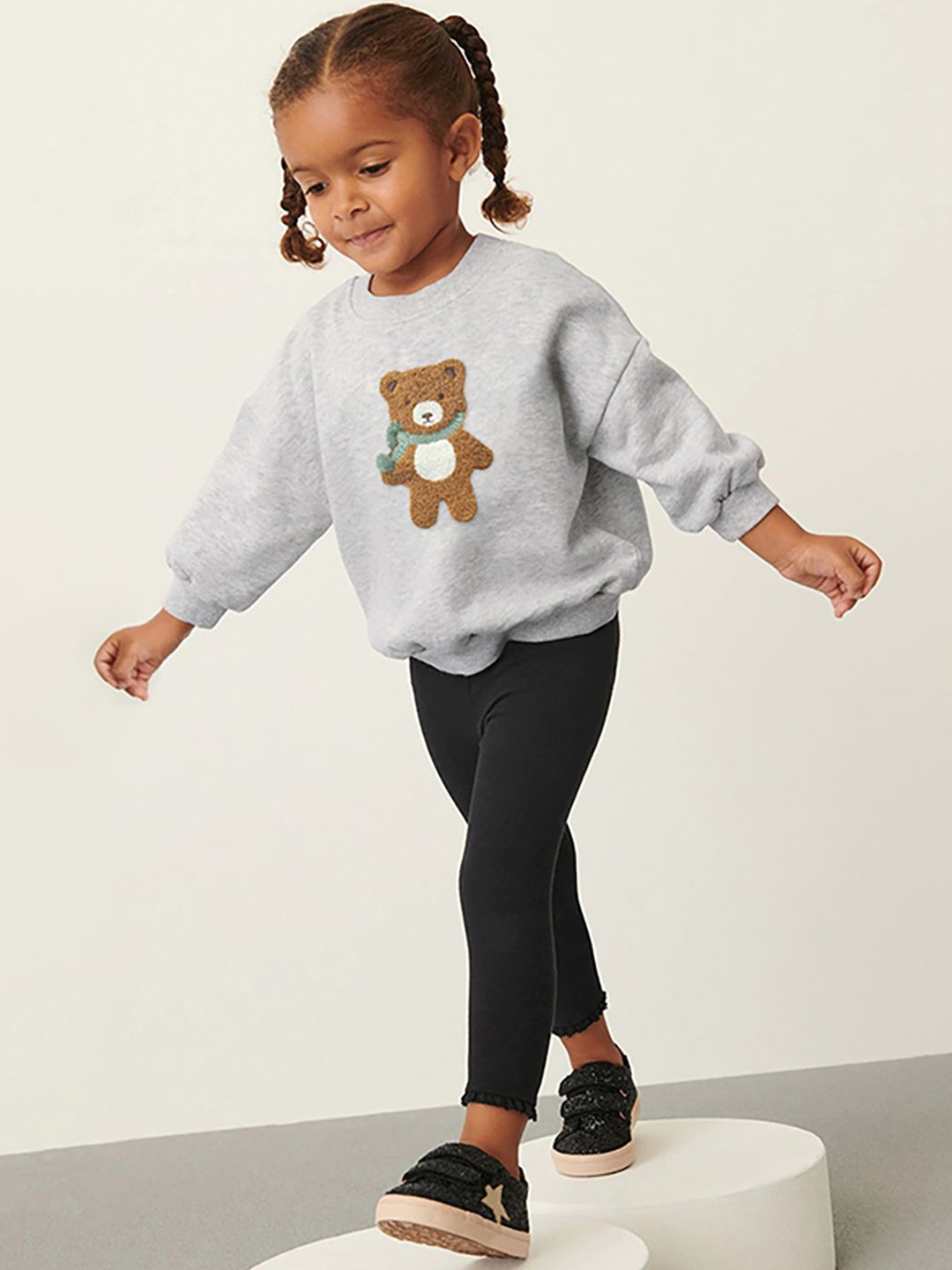 

JC SPARKLE Girls Printed Sweatshirt with Joggers, Grey