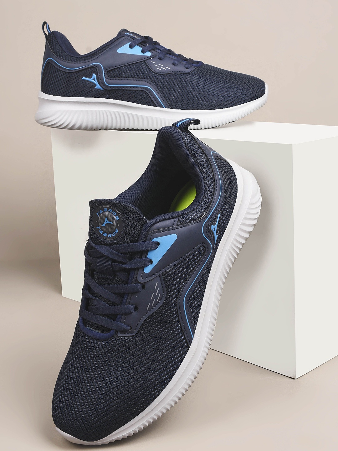 

ABROS Men Mesh Running Shoes, Navy blue