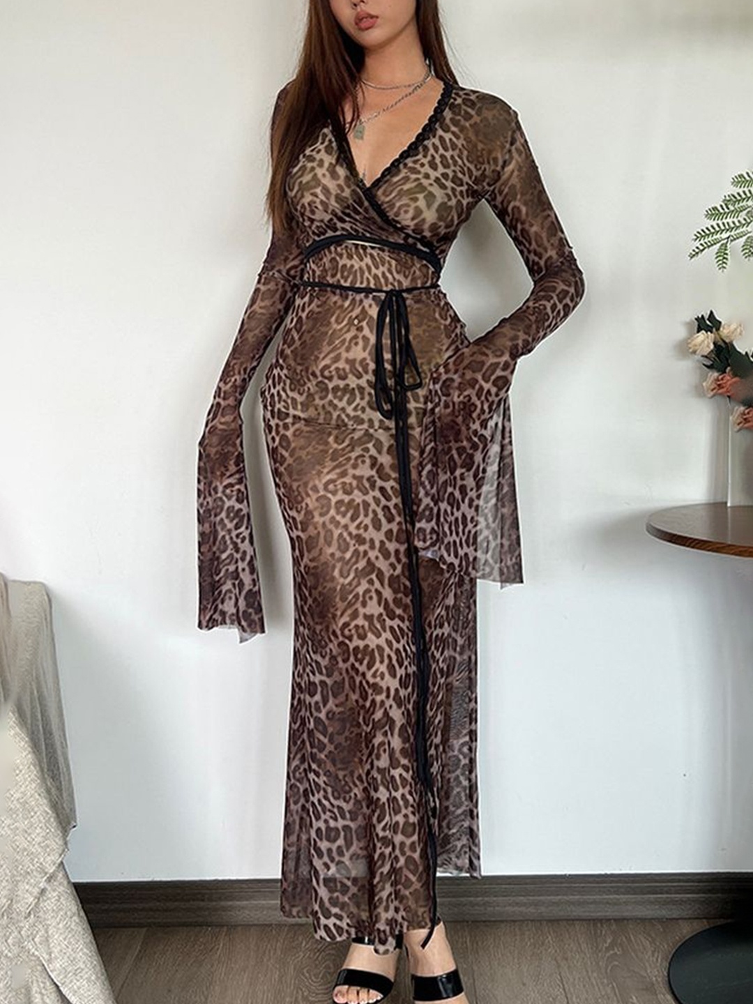 

LULU & SKY Animal Print Maxi Dress, Multi