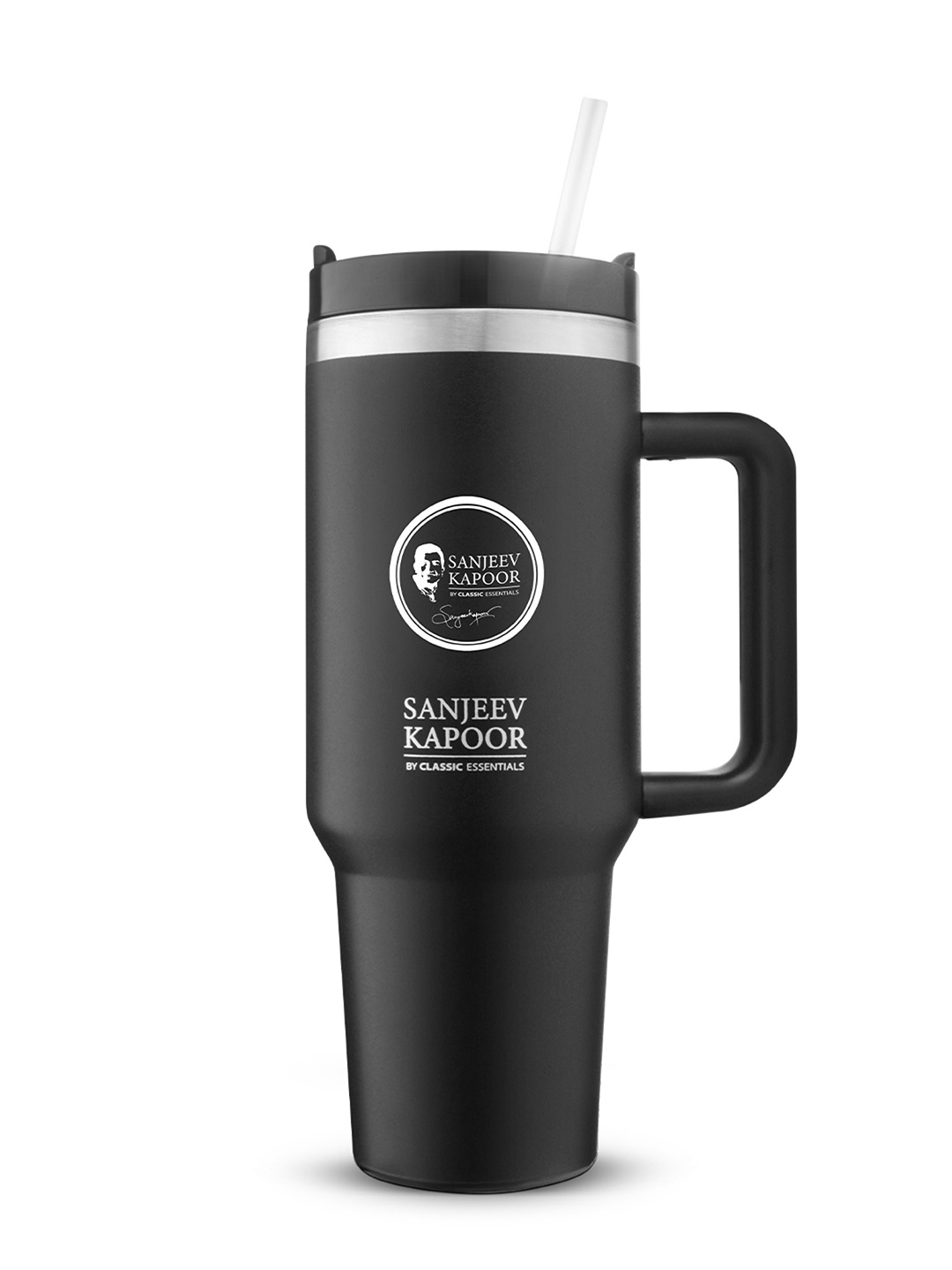 

Classic Essentials Black Single Stainless Steel Solid Double Wall Vacuum Water Bottle