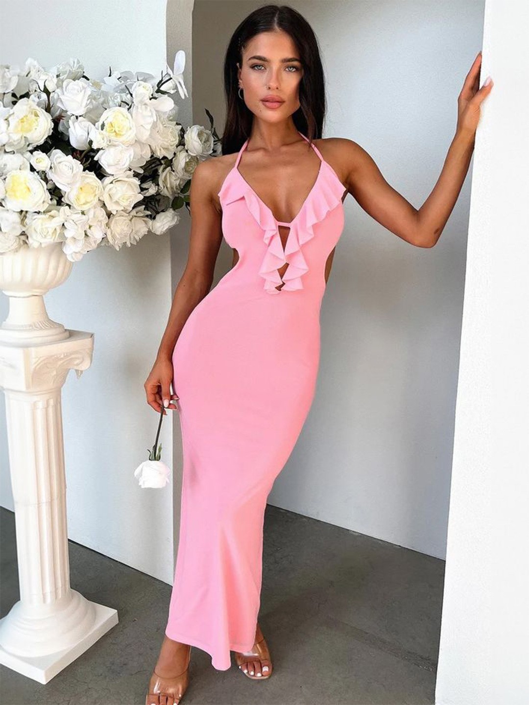 

LULU & SKY Maxi Dress, Pink