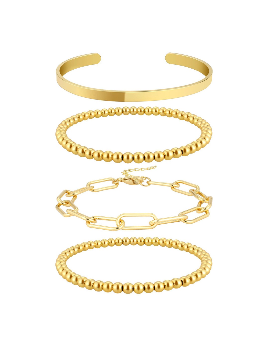 

StyleCast x Revolte Women 4 Handcrafted Gold-Plated Armlet Bracelet