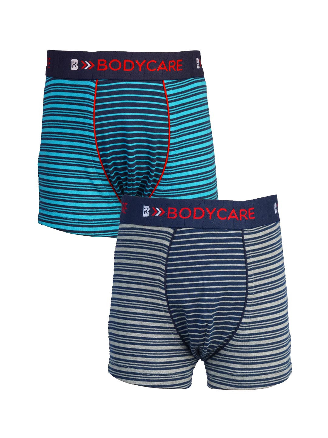 

Bodycare Boys Pack Of 2 Striped Cotton TrunksKGA2081C-PK004, Blue