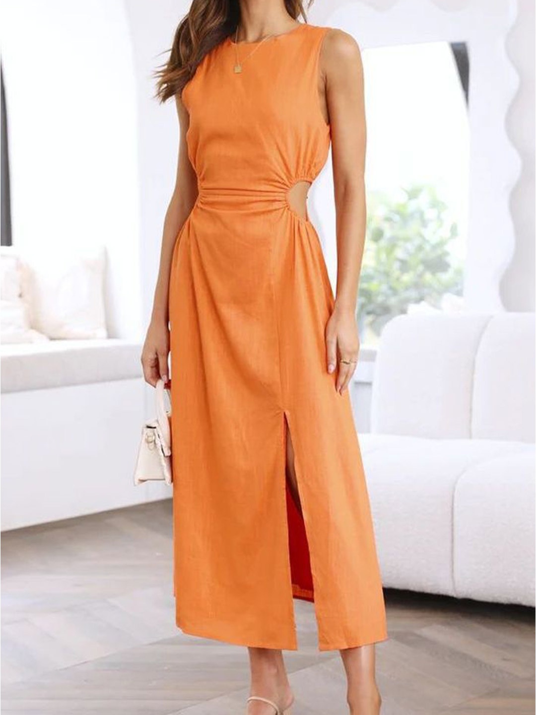 

LULU & SKY Sheath Dress, Orange