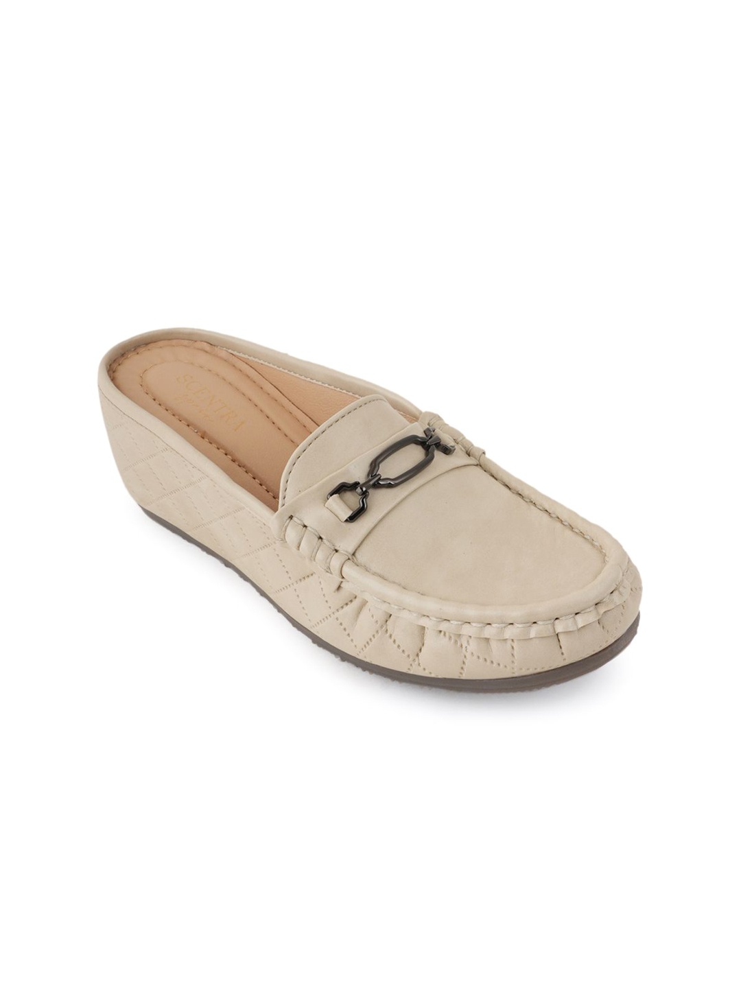 

SCENTRA Women Slip-On Loafers, Beige