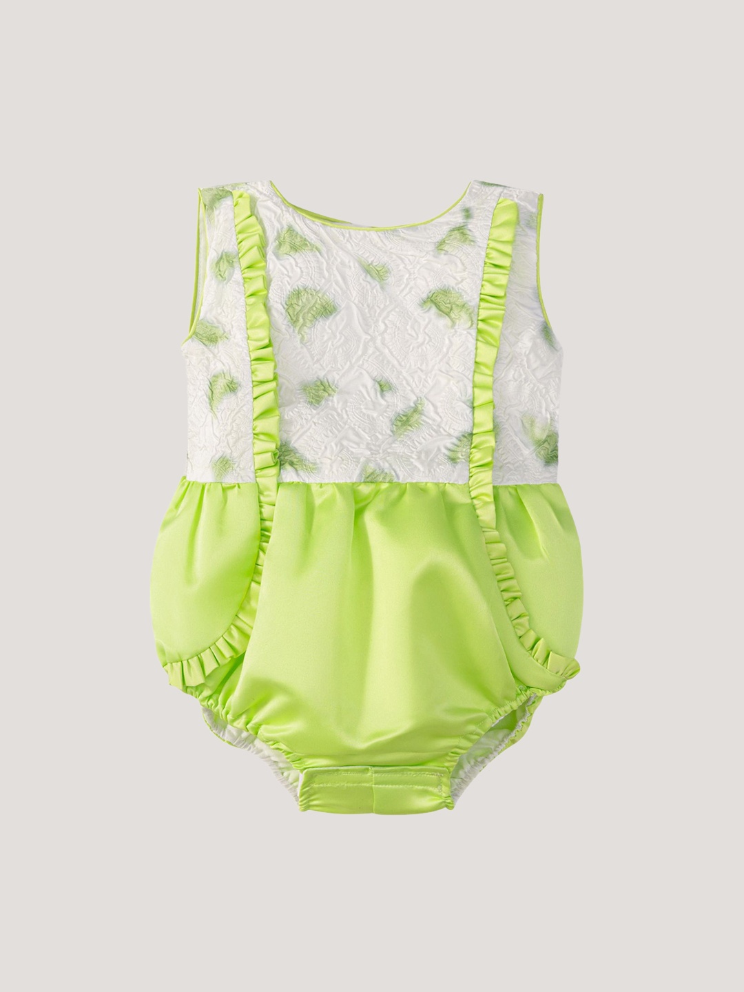 

StyleCast x Revolte Infant Girls Printed Ruffle Bodysuit, Green