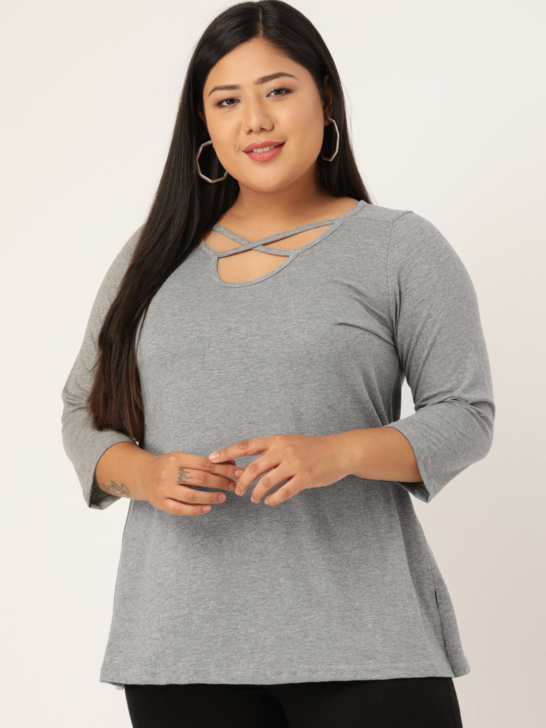 

theRebelinme Cotton Top, Grey