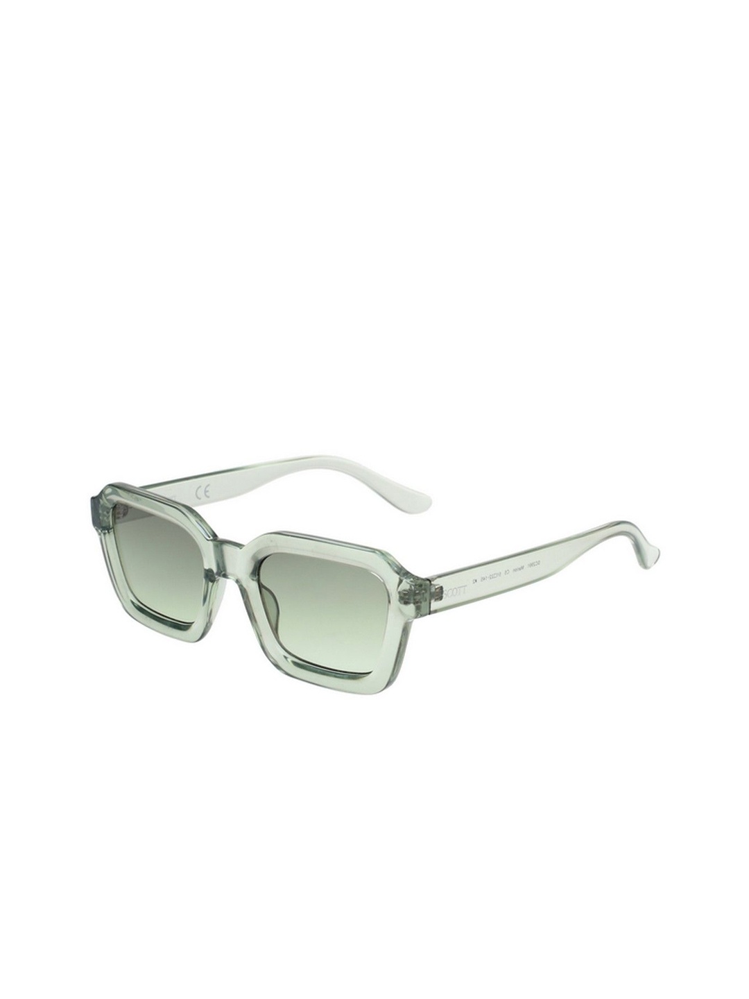 

SCOTT Unisex Rectangle Sunglasses with UV Protected Lens, Green