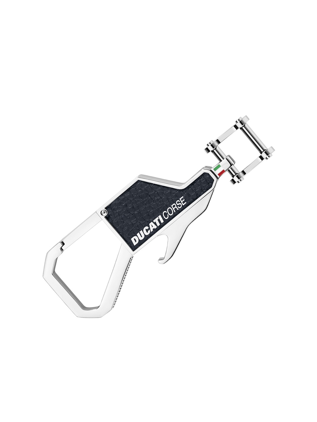 

DUCATI CORSE Textured Metal Key Chain, Blue