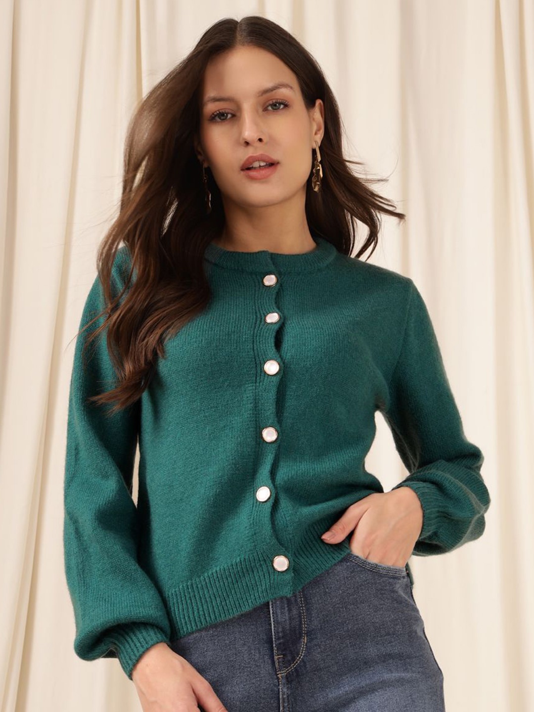 

Xpose Women Cardigan, Green