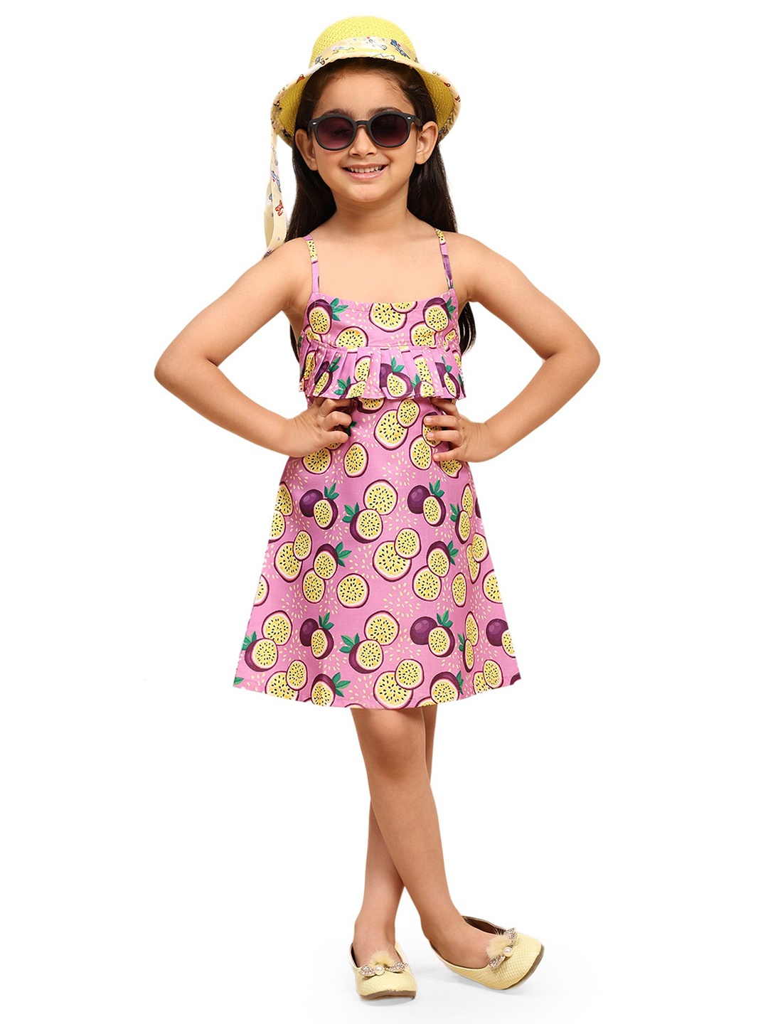 

Funny Bones Clothings Print A-Line Dress, Lavender