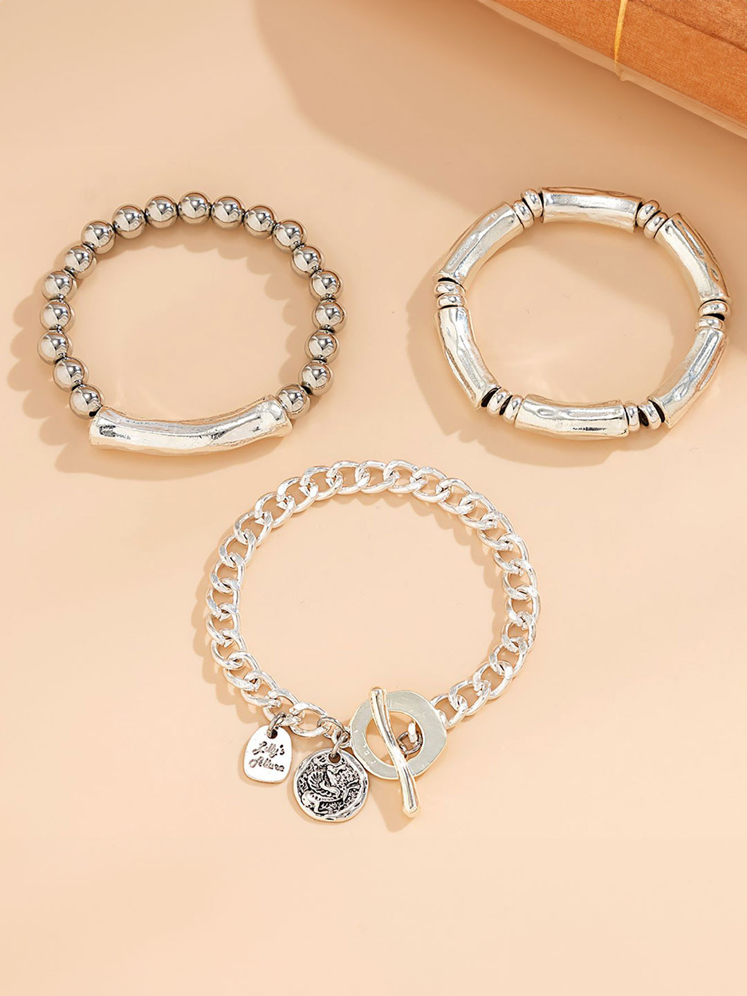 

StyleCast x Revolte Women Silver-Plated Charm Bracelet