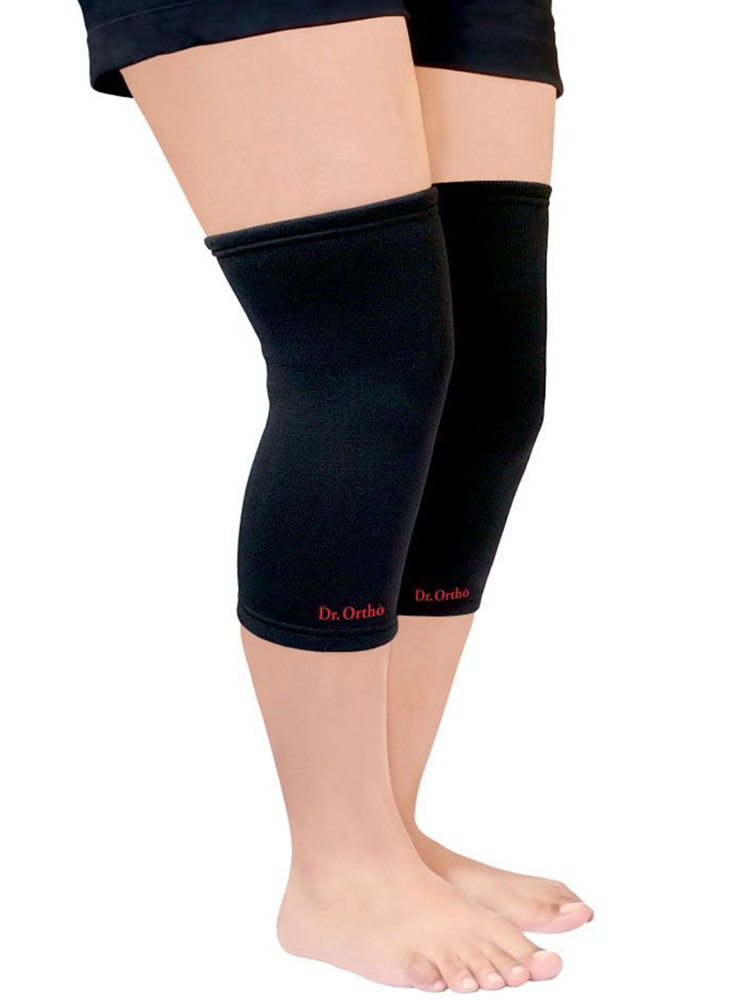

DR.ORTHO Cotton Knee Cap For Knee Support, Black