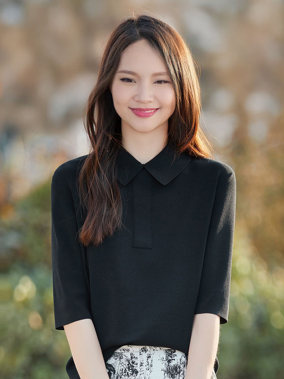 

StyleCast Shirt Style Top, Black