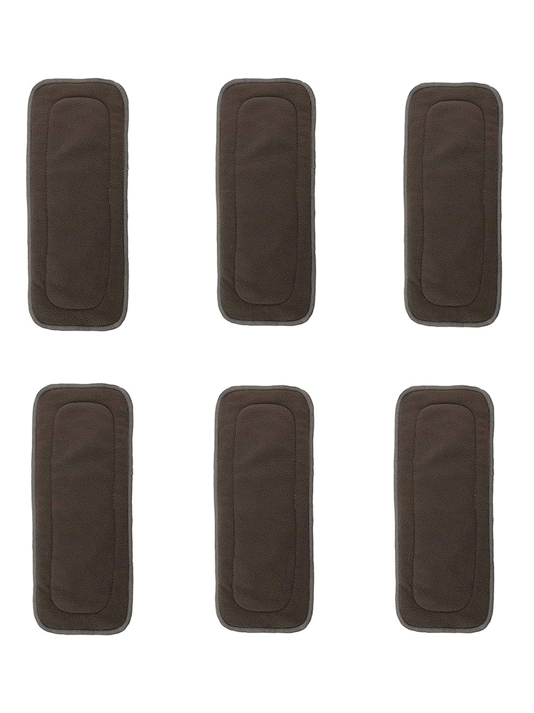 

Kritiu Kids Set Of 6 Reusable Diaper Insert Pad, Black