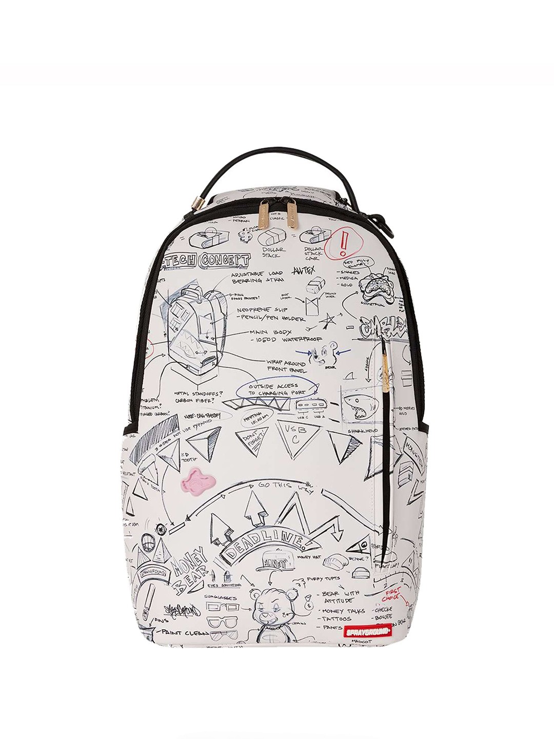 

SPRAYGROUND Unisex Geometric Backpack, White