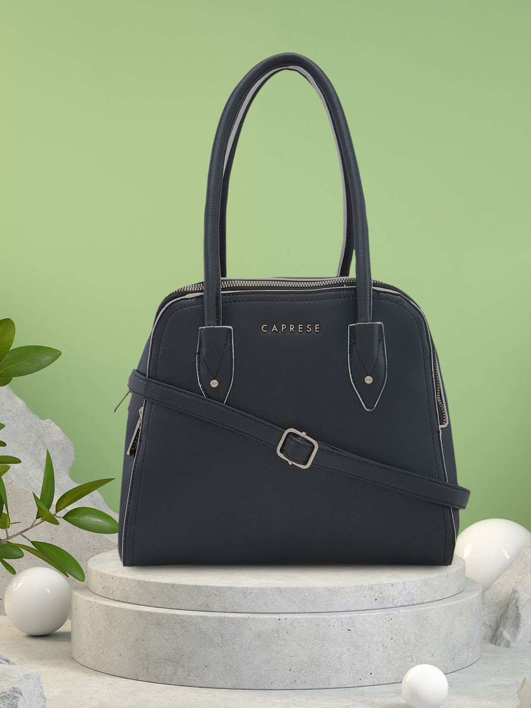 

Caprese Women Solid Shoulder Bag, Black
