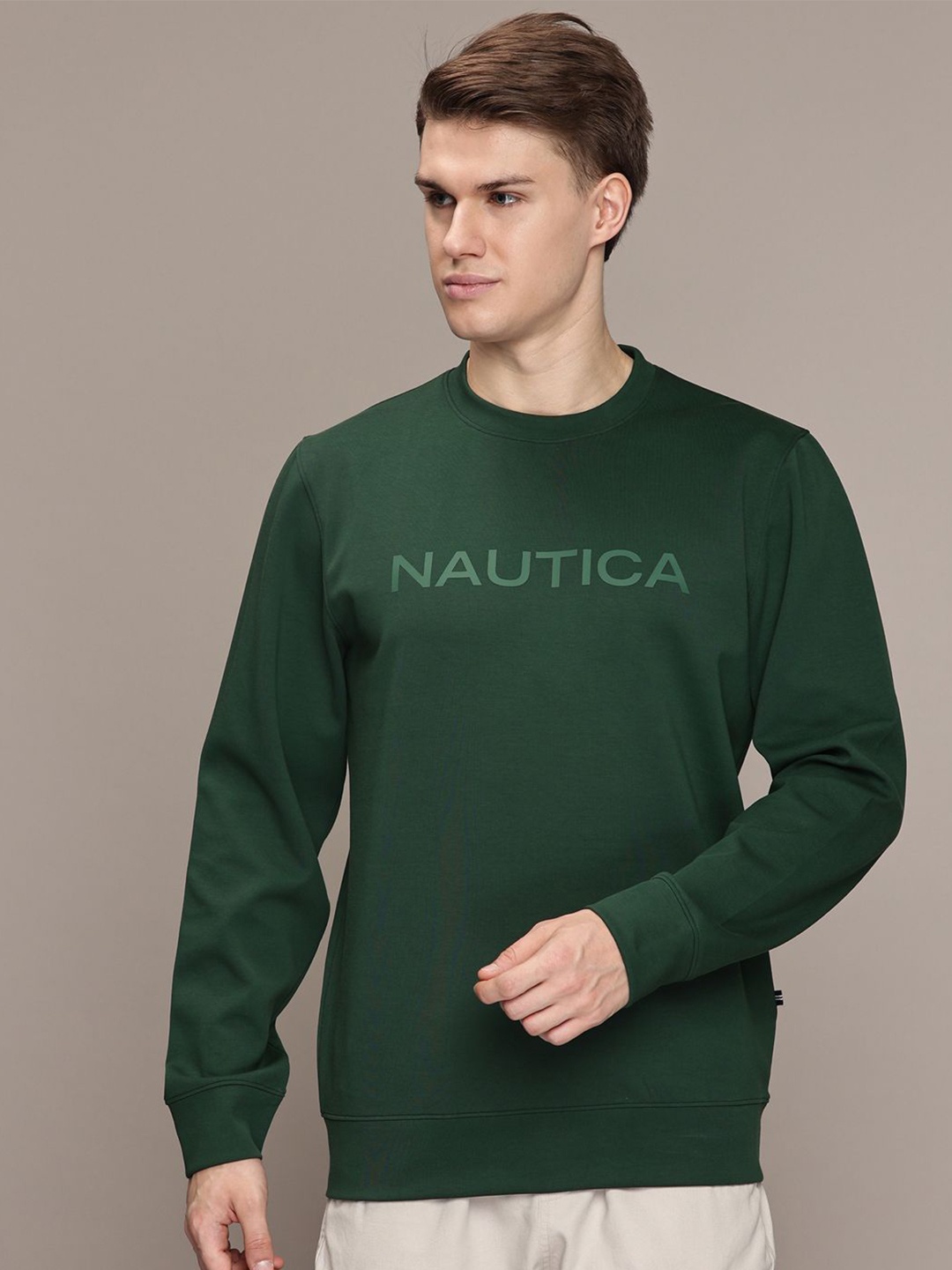 

Nautica Men Pullover Sweatshirt, Green
