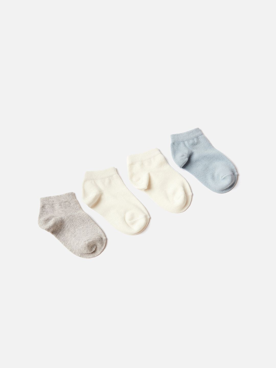 

Juniors by Babyshop Set Of 4 Girls Ankle Length Socks, Off white