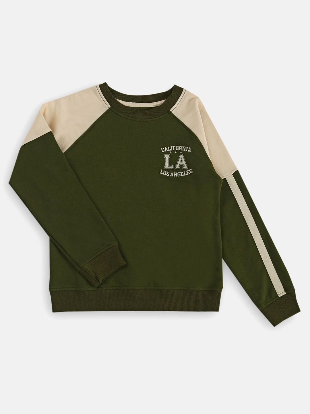 

Desi Soota Boys Printed Sweatshirt, Olive