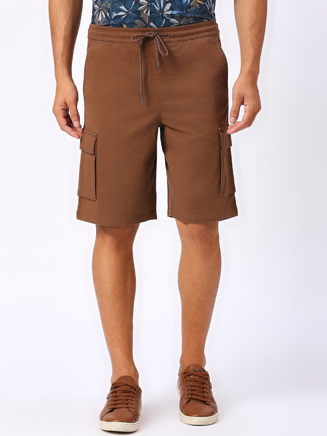 

Basics Men Cargo Shorts, Brown
