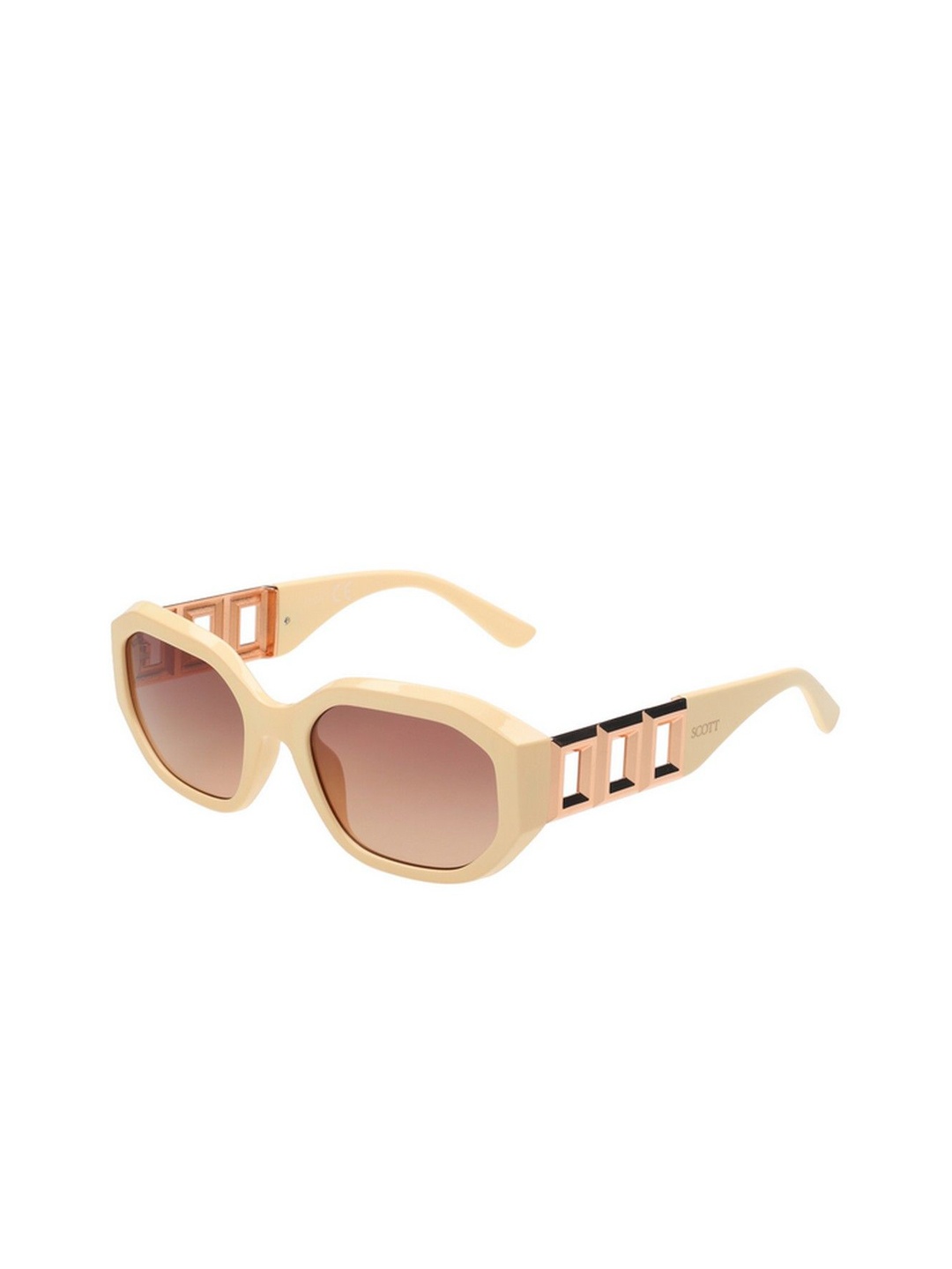 

SCOTT Women Rectangle Sunglasses with UV Protected Lens 8903232282515, Peach