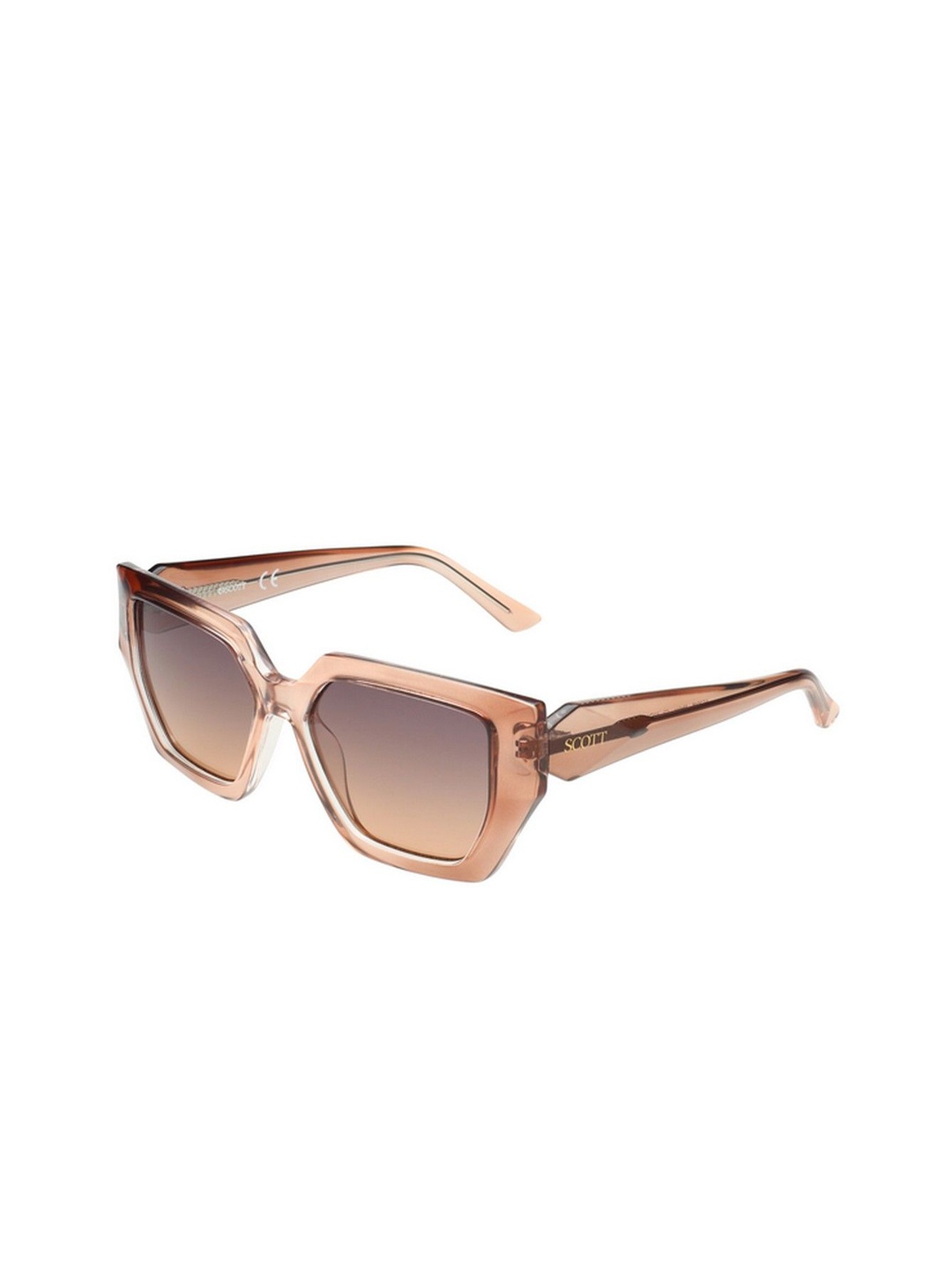 

SCOTT Women Square Sunglasses with UV Protected Lens 8903232277580, Brown