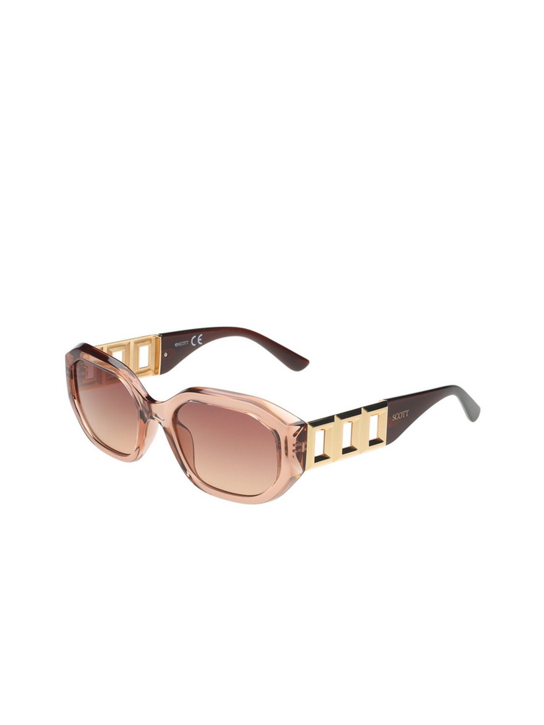 

SCOTT Women Rectangle Sunglasses with UV Protected Lens 8903232282522, Brown