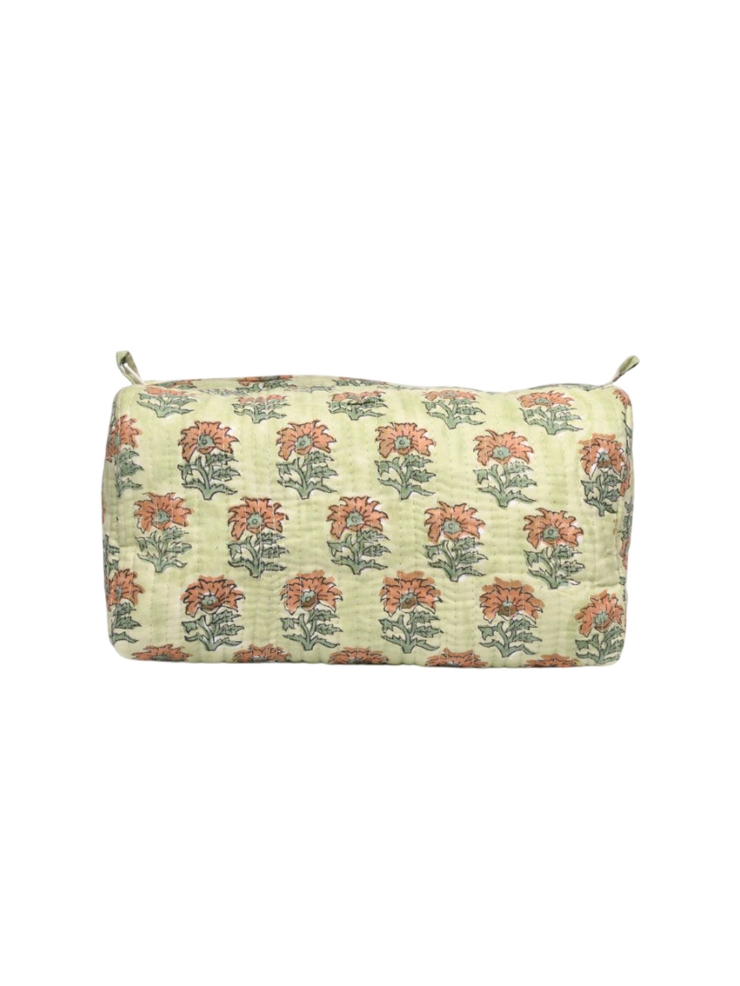 

Block N Style Unisex Floral Printed Waterproof Pouch Travel Accessory, Beige