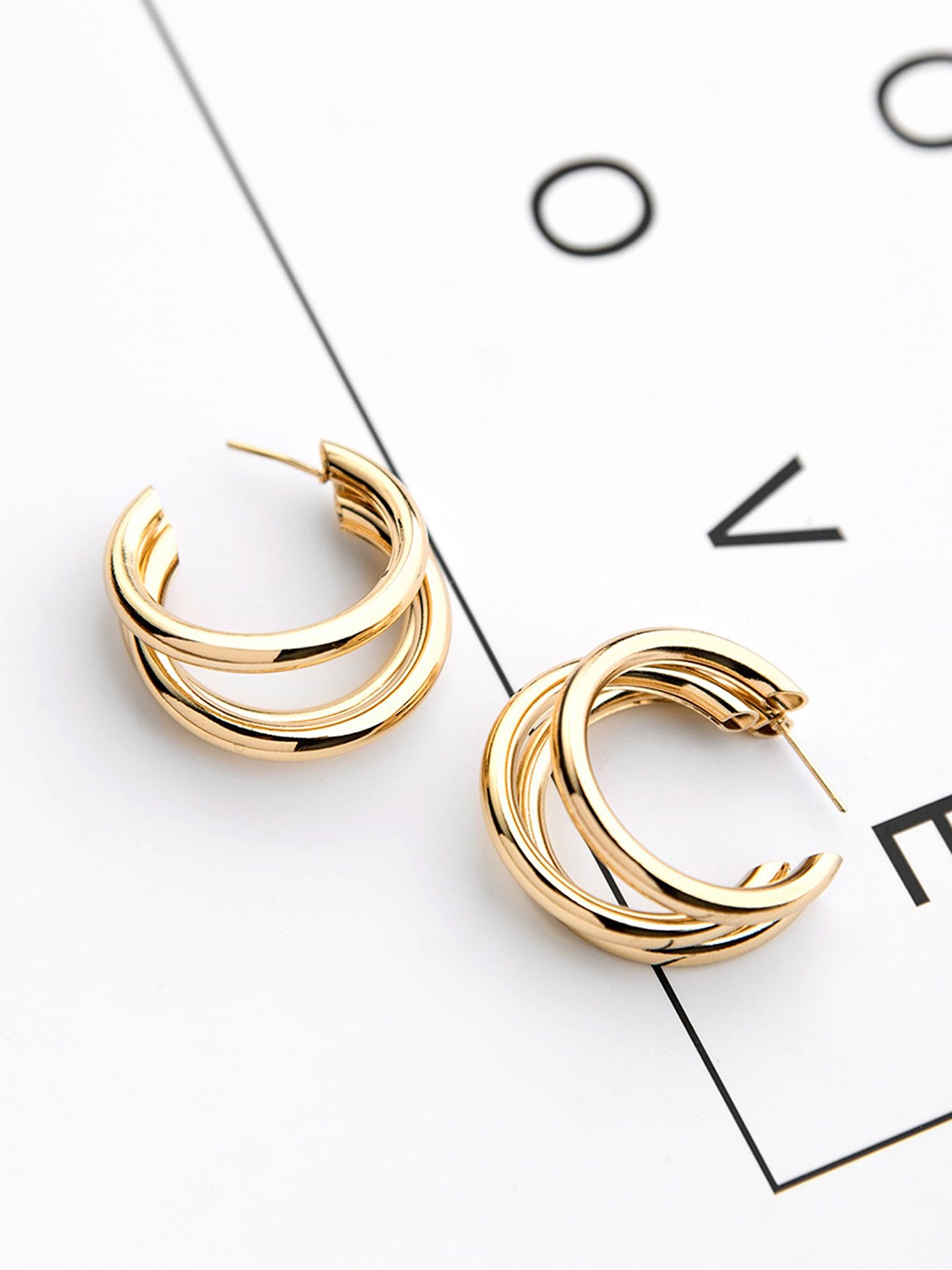 

EVERSTYLISH Gold Plated Quirky Drop Earrings