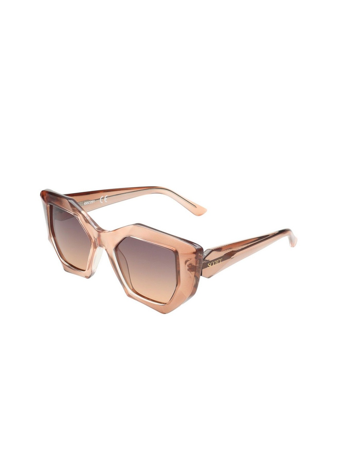 

SCOTT Women Square Sunglasses with UV Protected Lens 8903232277603, Brown