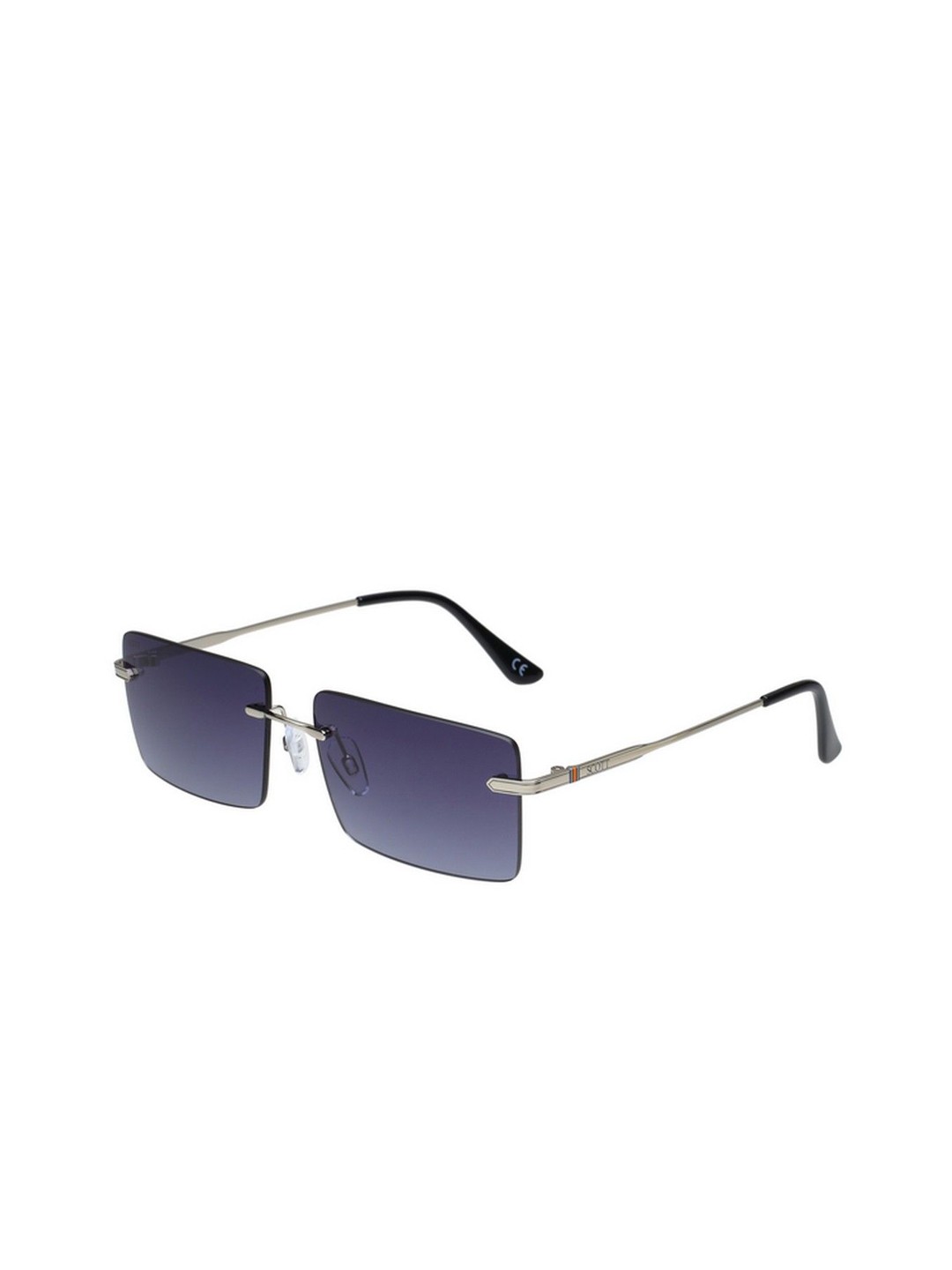 

SCOTT Unisex Rectangle Sunglasses with UV Protected Lens 8903232285608, Blue