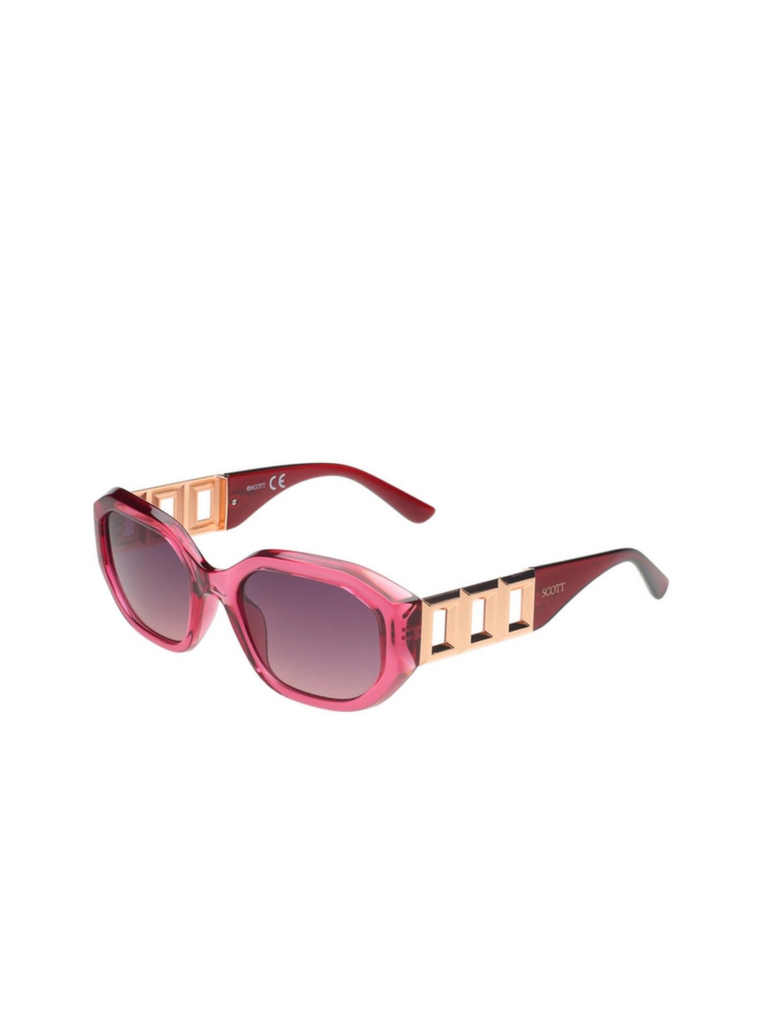 

SCOTT Women Rectangle Sunglasses with UV Protected Lens 8903232282539, Pink