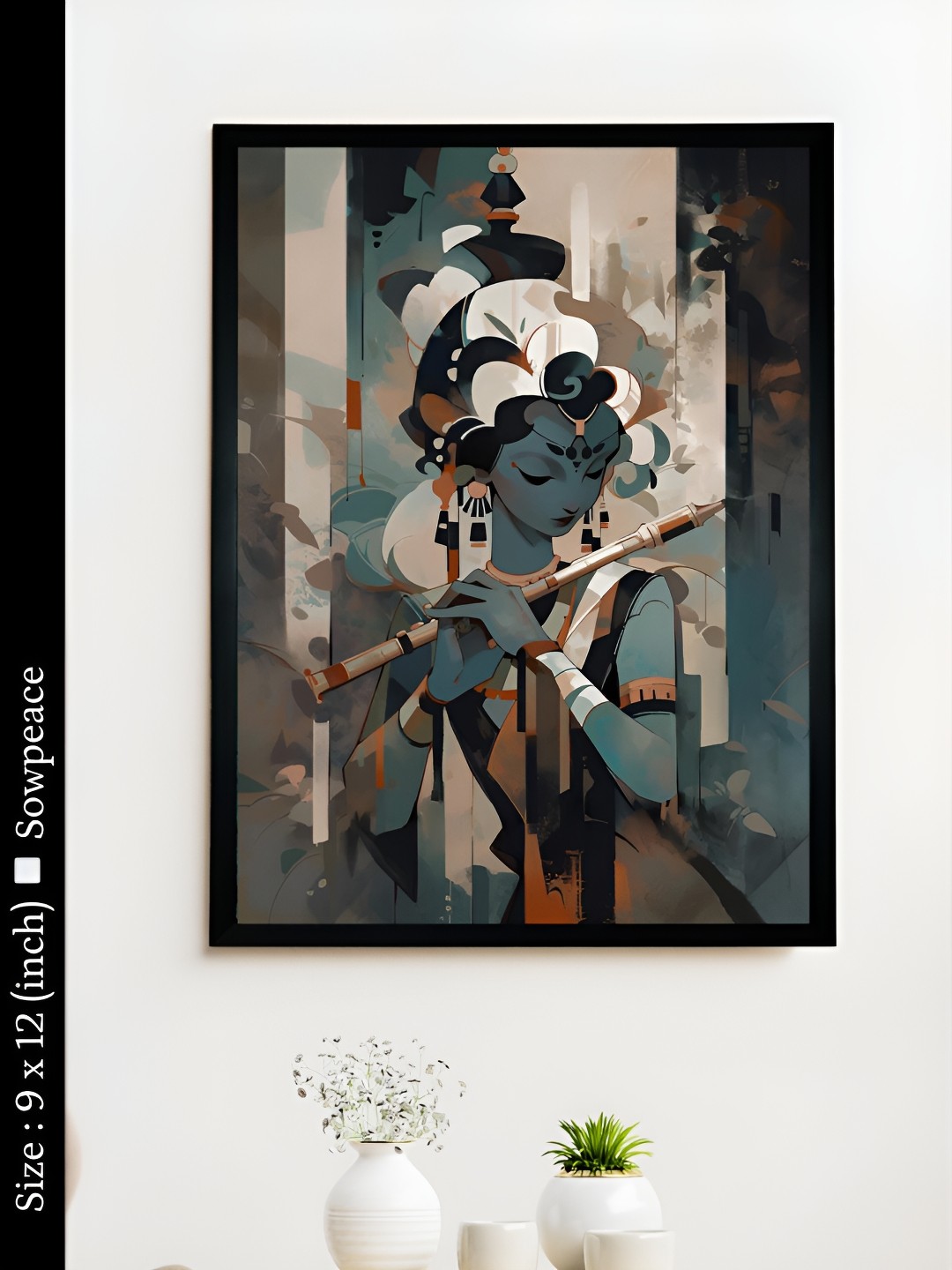 

SOWPEACE Blue & White 1 Piece Canvas Abstract Wall Photographs