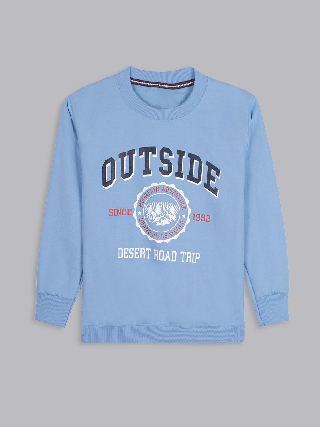 

BAESD Boys Printed Round Neck Sweatshirt, Blue