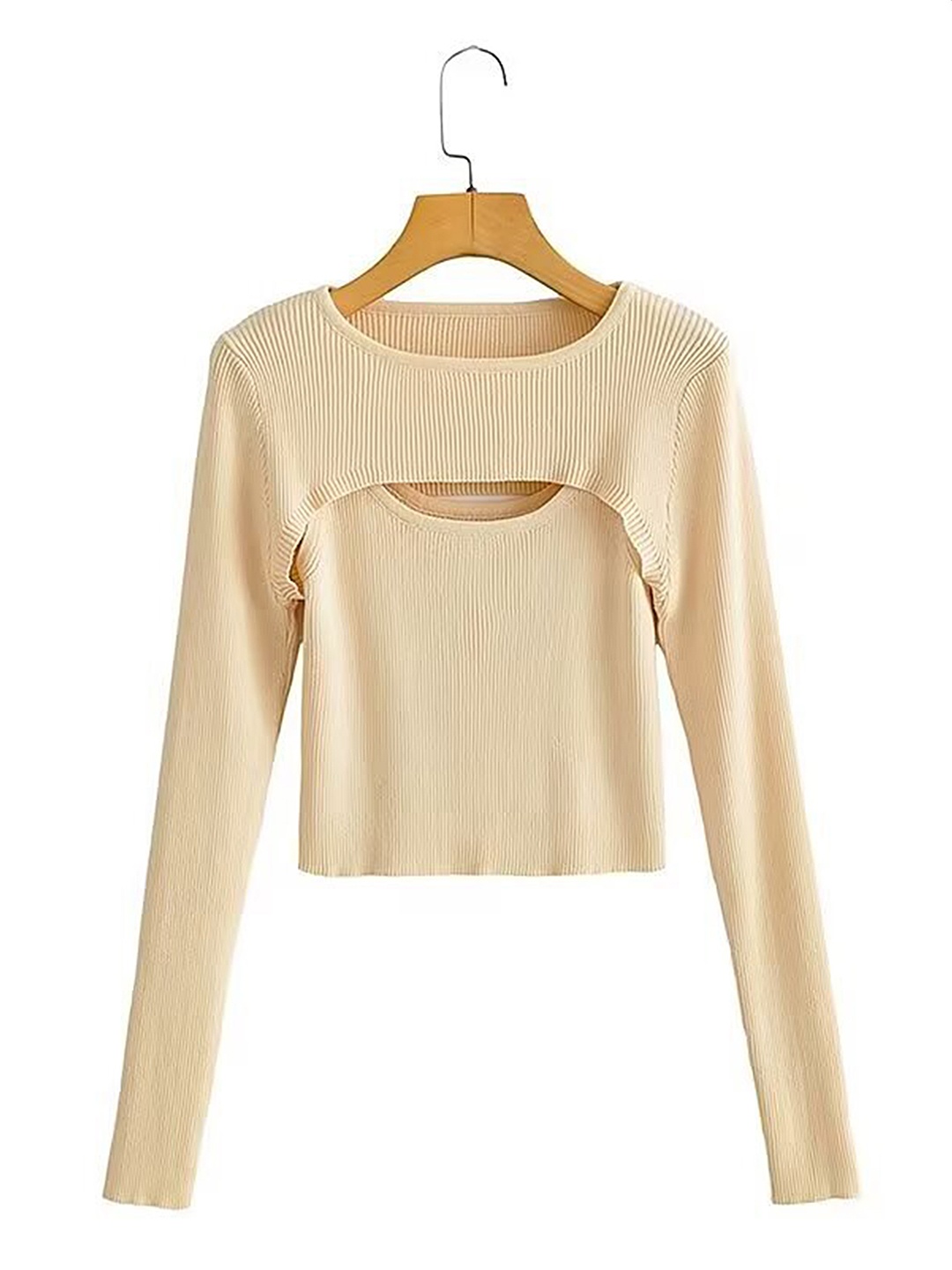 

LULU & SKY Top, Beige