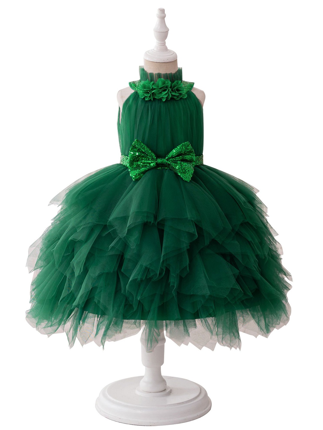 

StyleCast x Revolte Girls Ruffled A-Line Dress, Green