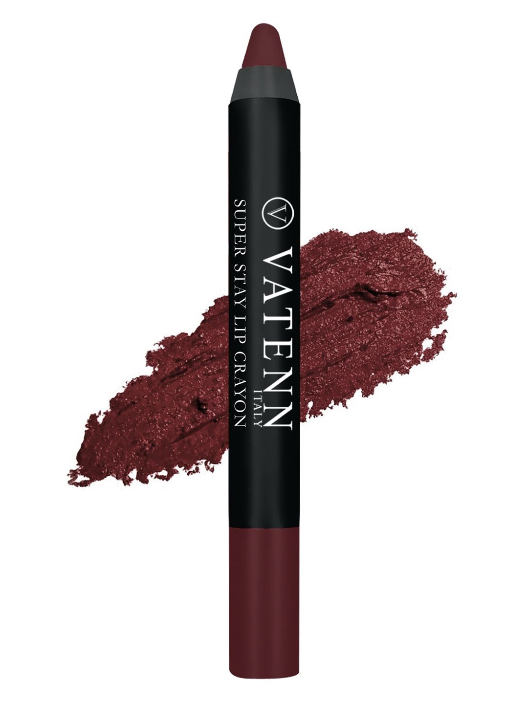 

VATENN ITALY Super Stay Hydration Long Lasting Matte Lip Crayon Lipstick 3g - Vixen 405, Maroon