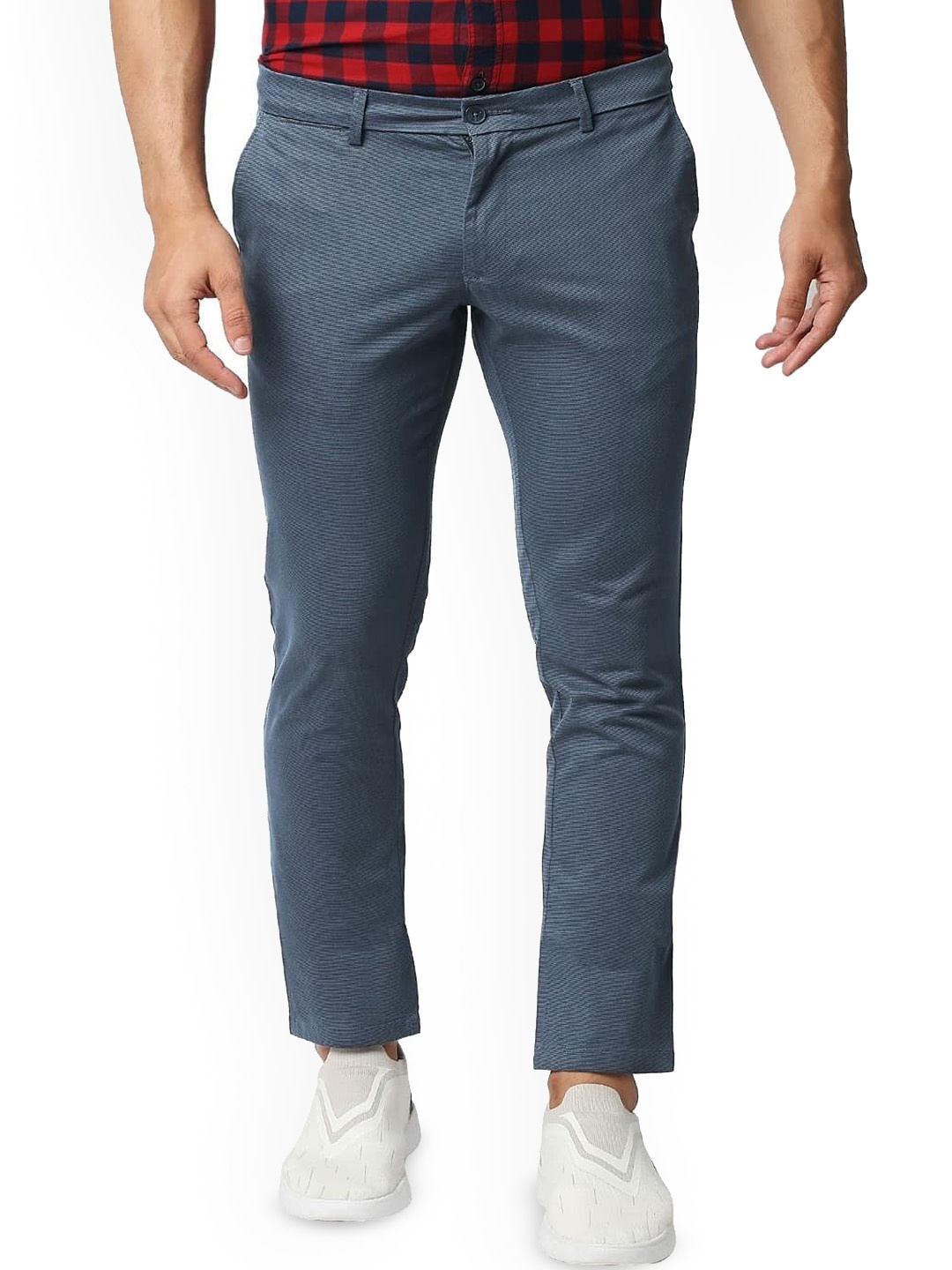 

Basics Men Skinny Fit Trousers, Navy blue