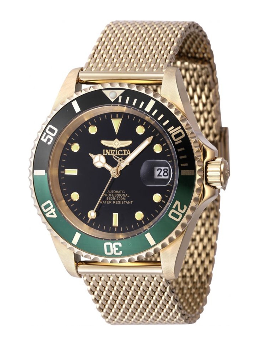 

Invicta Men Round Dial & Bracelet Style Straps Analogue Watch 47723, Gold