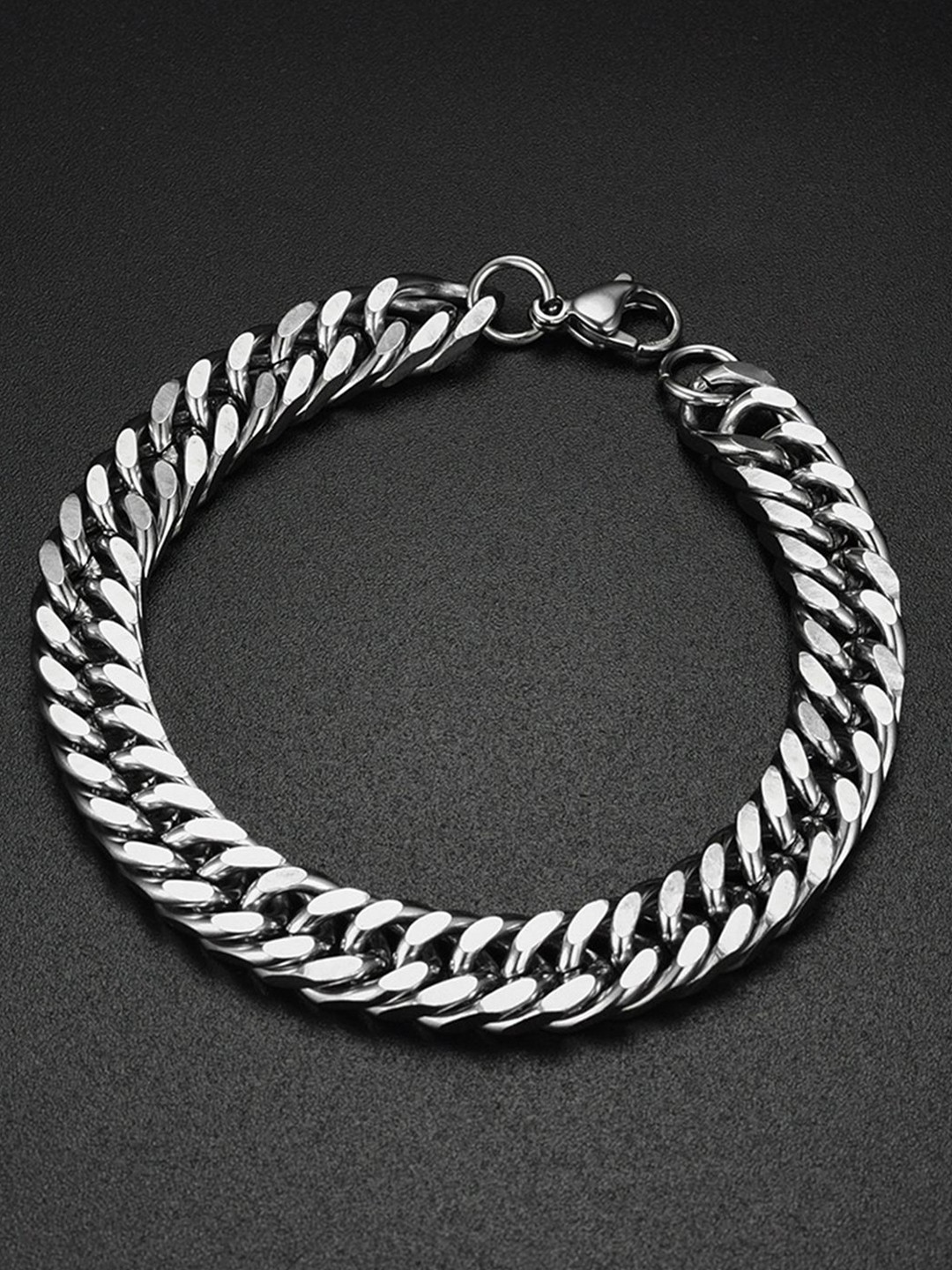 

Peora Silver-Plated Stainless Steel Link Bracelet